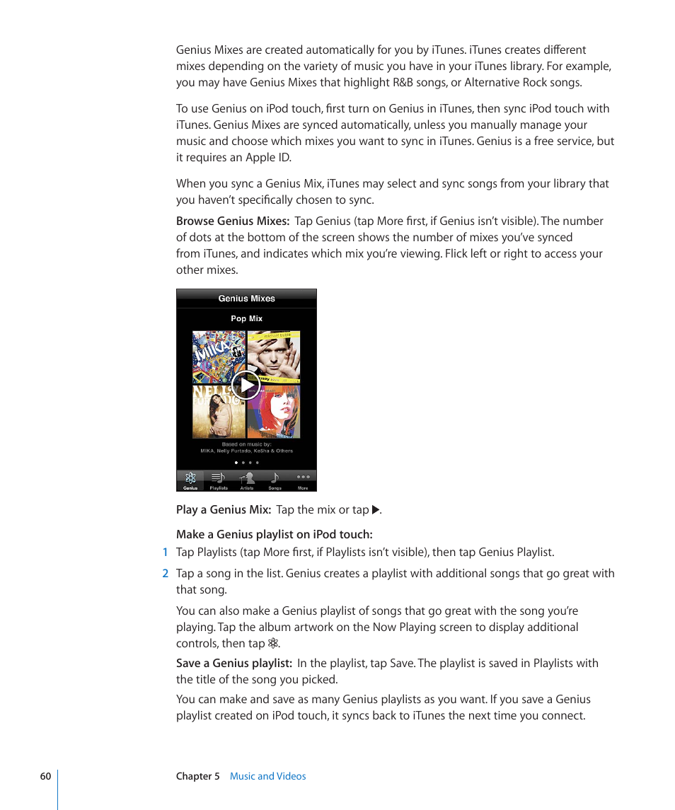 Apple iPod touch iOS 4.3 User Manual | Page 60 / 230