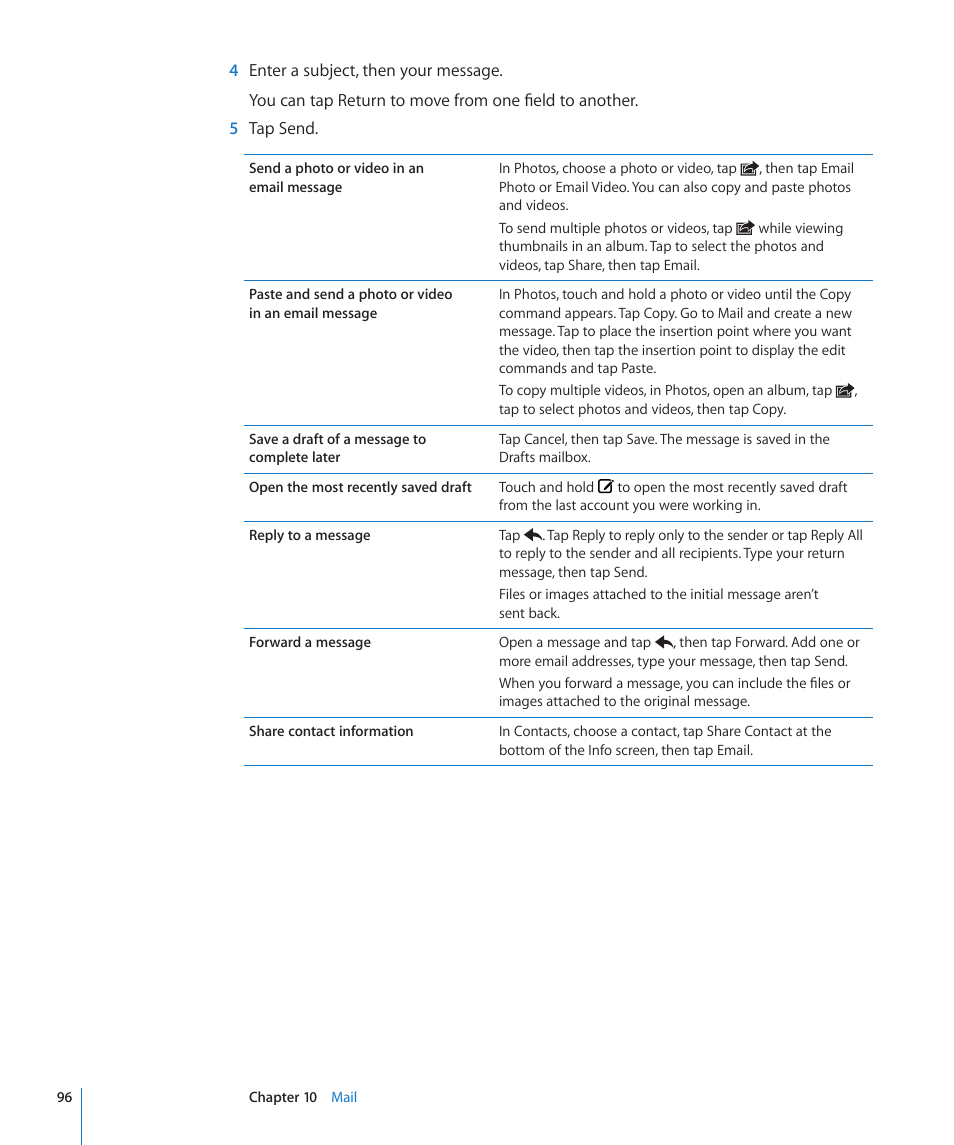 Apple iPod touch iOS 4.3 User Manual | Page 96 / 230