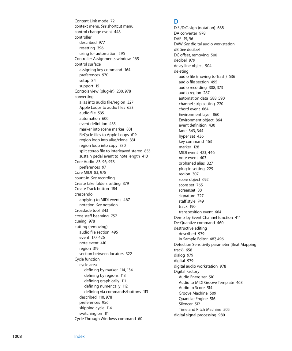 Apple Logic Pro 8 User Manual | Page 1008 / 1030