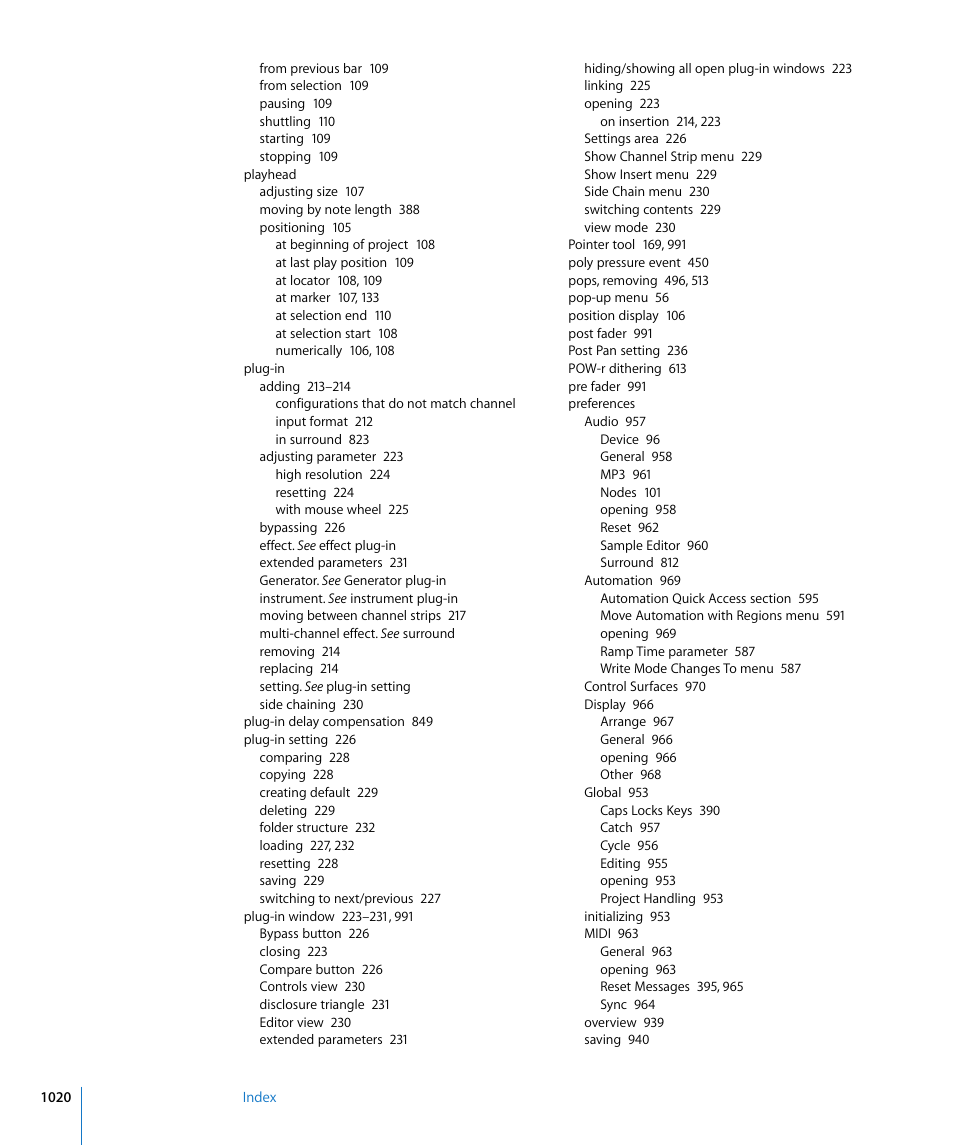 Apple Logic Pro 8 User Manual | Page 1020 / 1030