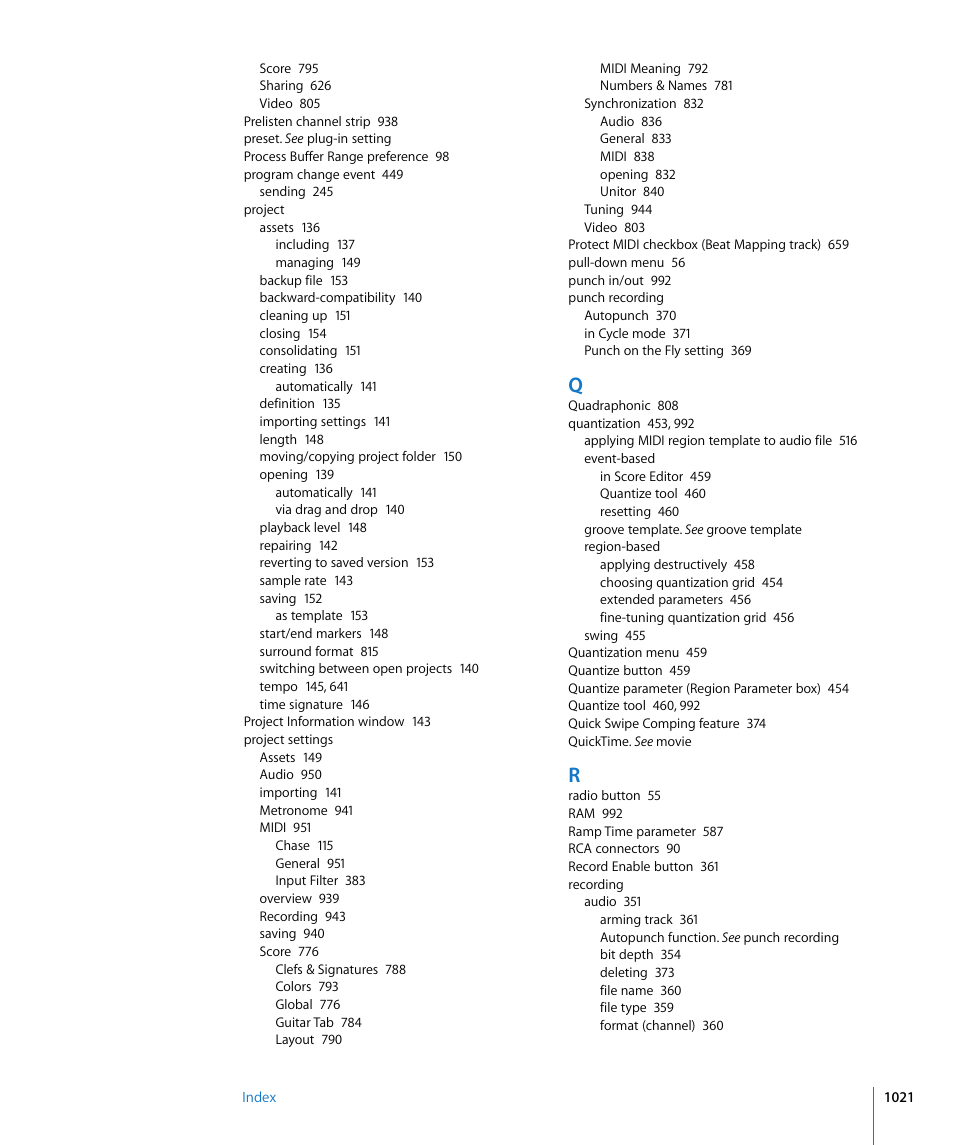 Apple Logic Pro 8 User Manual | Page 1021 / 1030