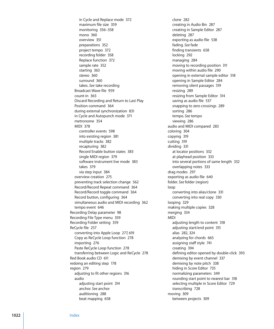 Apple Logic Pro 8 User Manual | Page 1022 / 1030