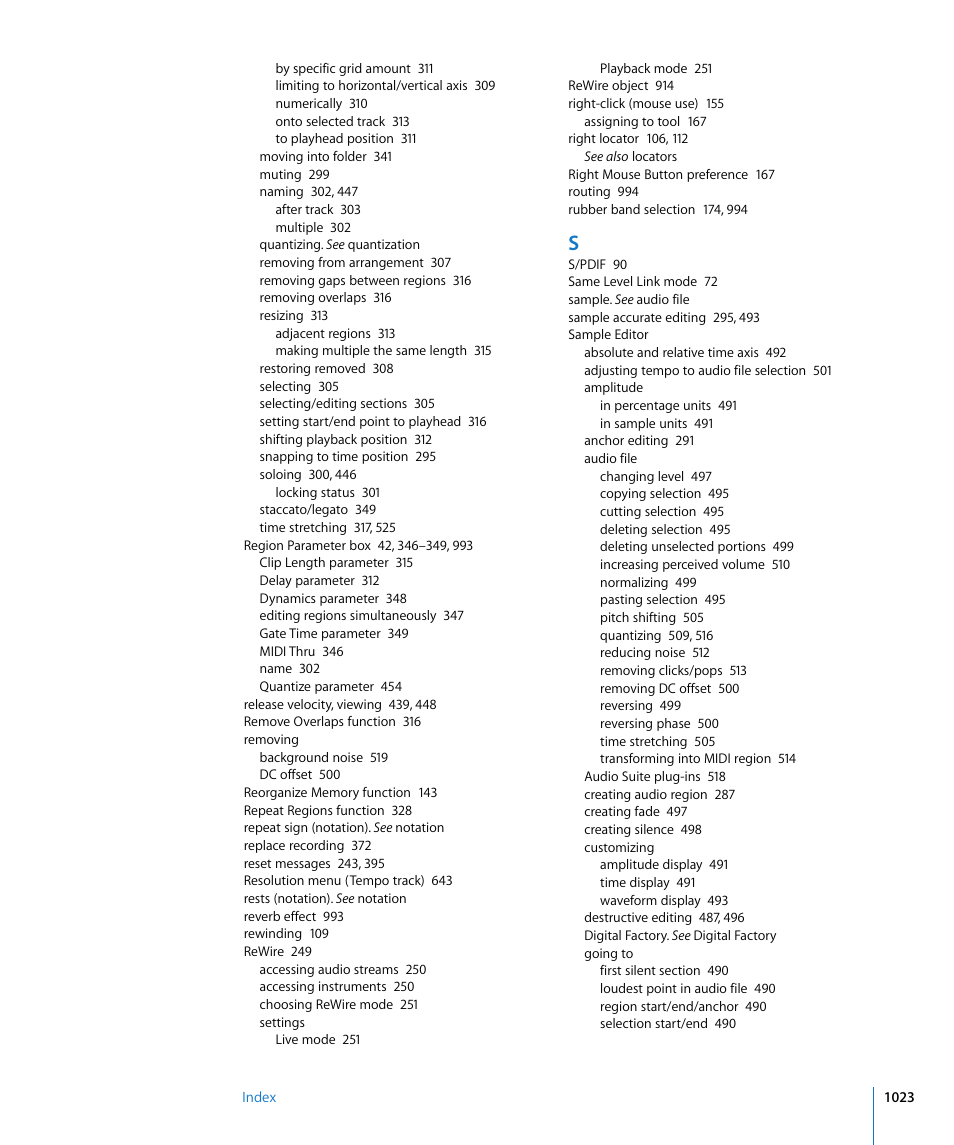 Apple Logic Pro 8 User Manual | Page 1023 / 1030