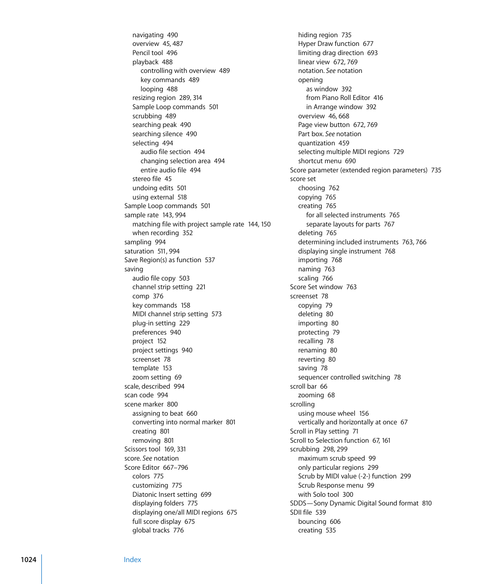 Apple Logic Pro 8 User Manual | Page 1024 / 1030