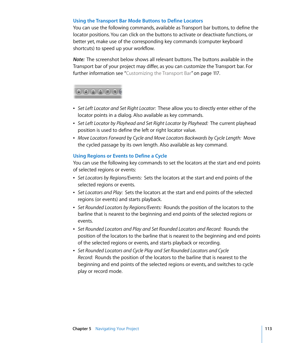 Apple Logic Pro 8 User Manual | Page 113 / 1030