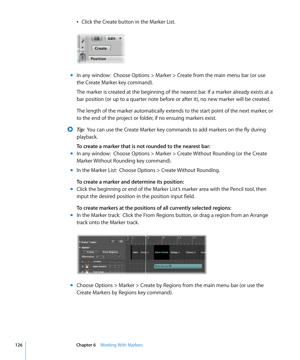 Apple Logic Pro 8 User Manual | Page 126 / 1030
