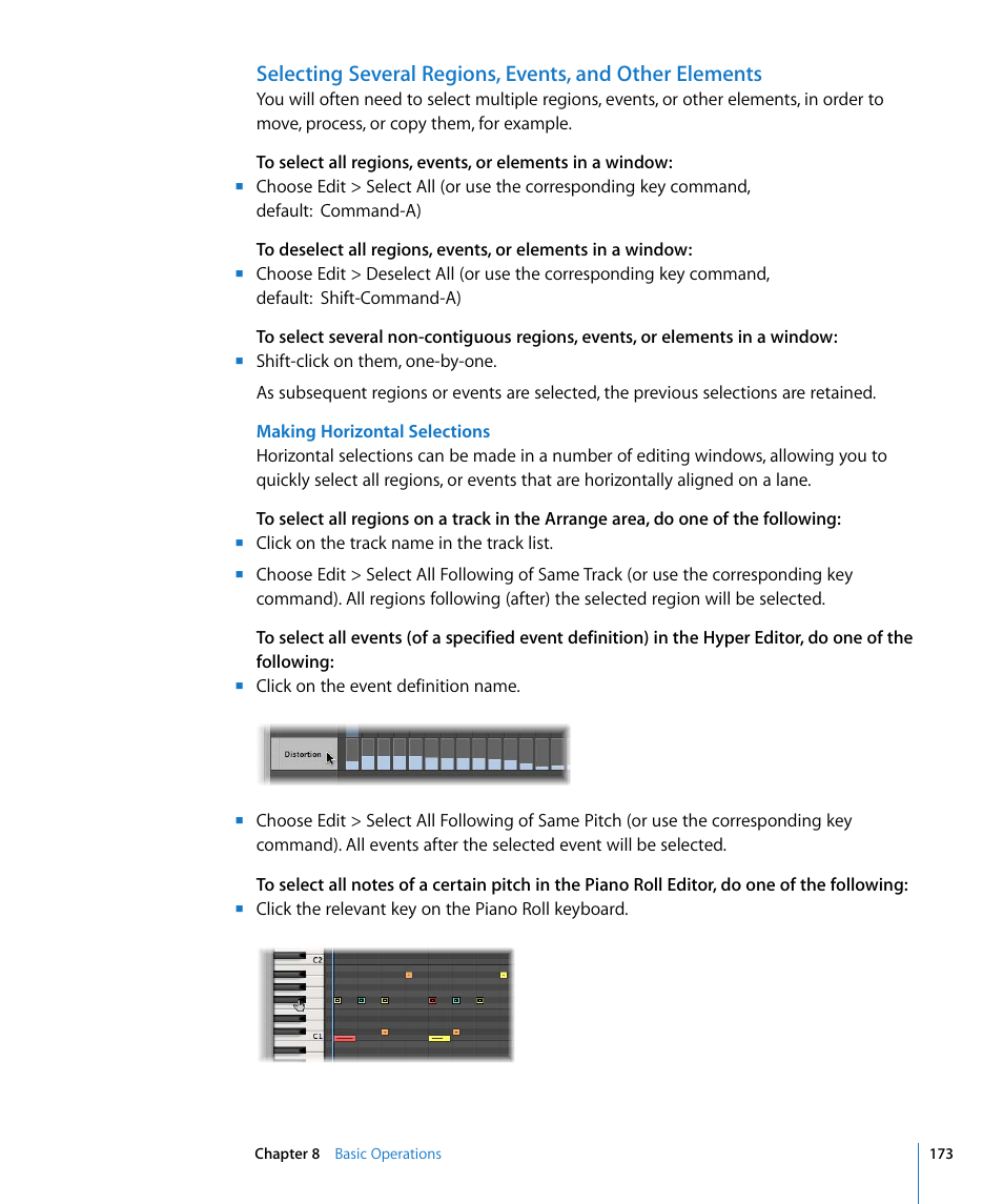 Apple Logic Pro 8 User Manual | Page 173 / 1030
