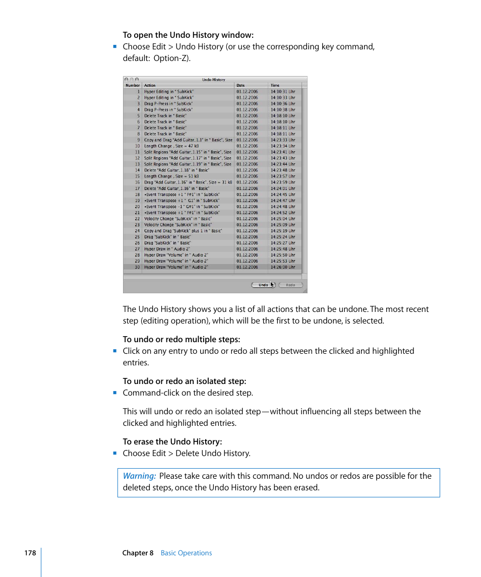 Apple Logic Pro 8 User Manual | Page 178 / 1030