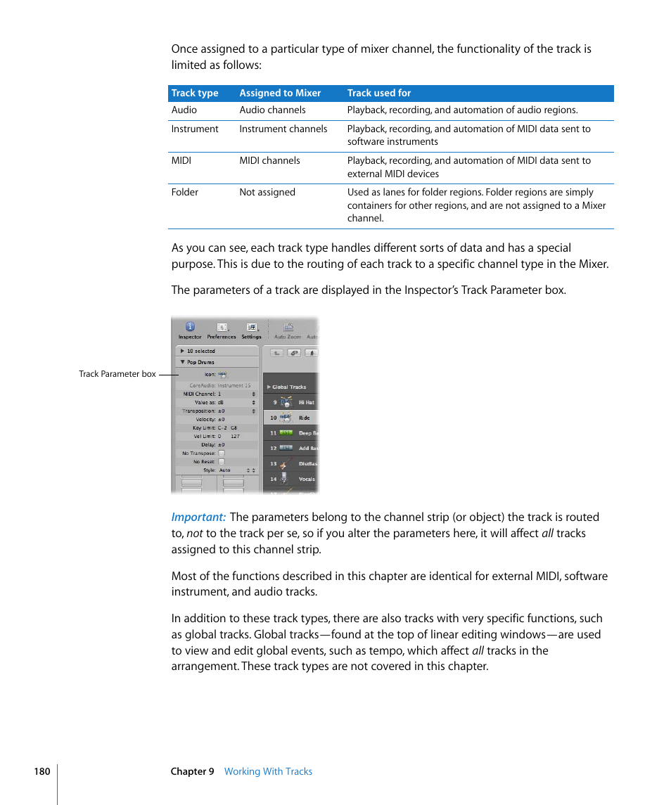 Apple Logic Pro 8 User Manual | Page 180 / 1030