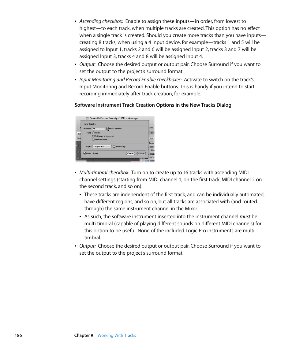 Apple Logic Pro 8 User Manual | Page 186 / 1030