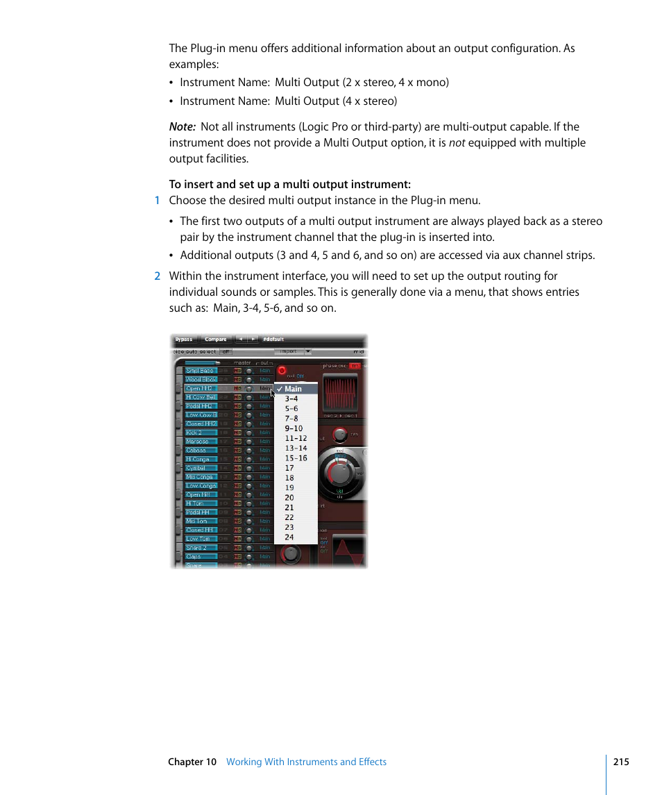 Apple Logic Pro 8 User Manual | Page 215 / 1030