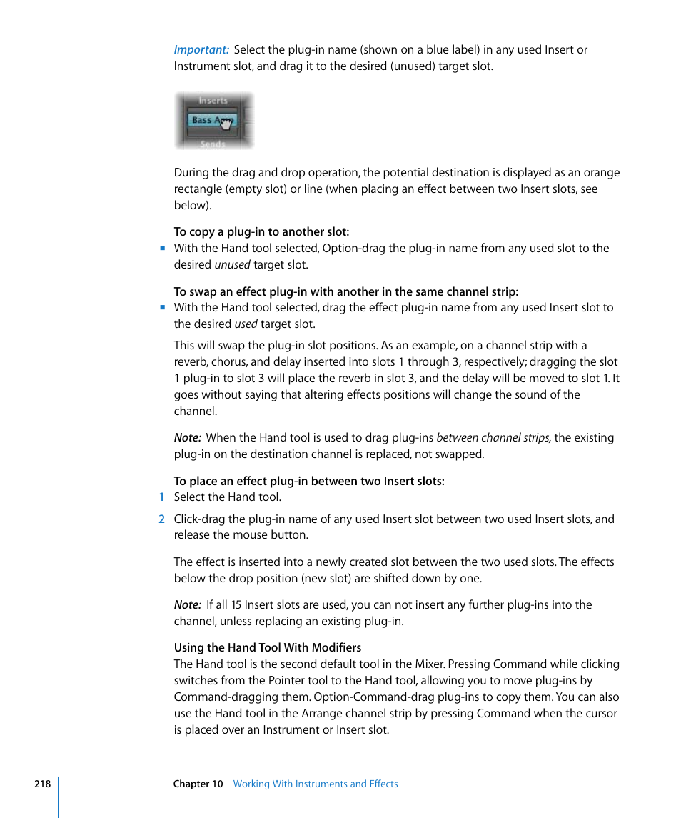 Apple Logic Pro 8 User Manual | Page 218 / 1030