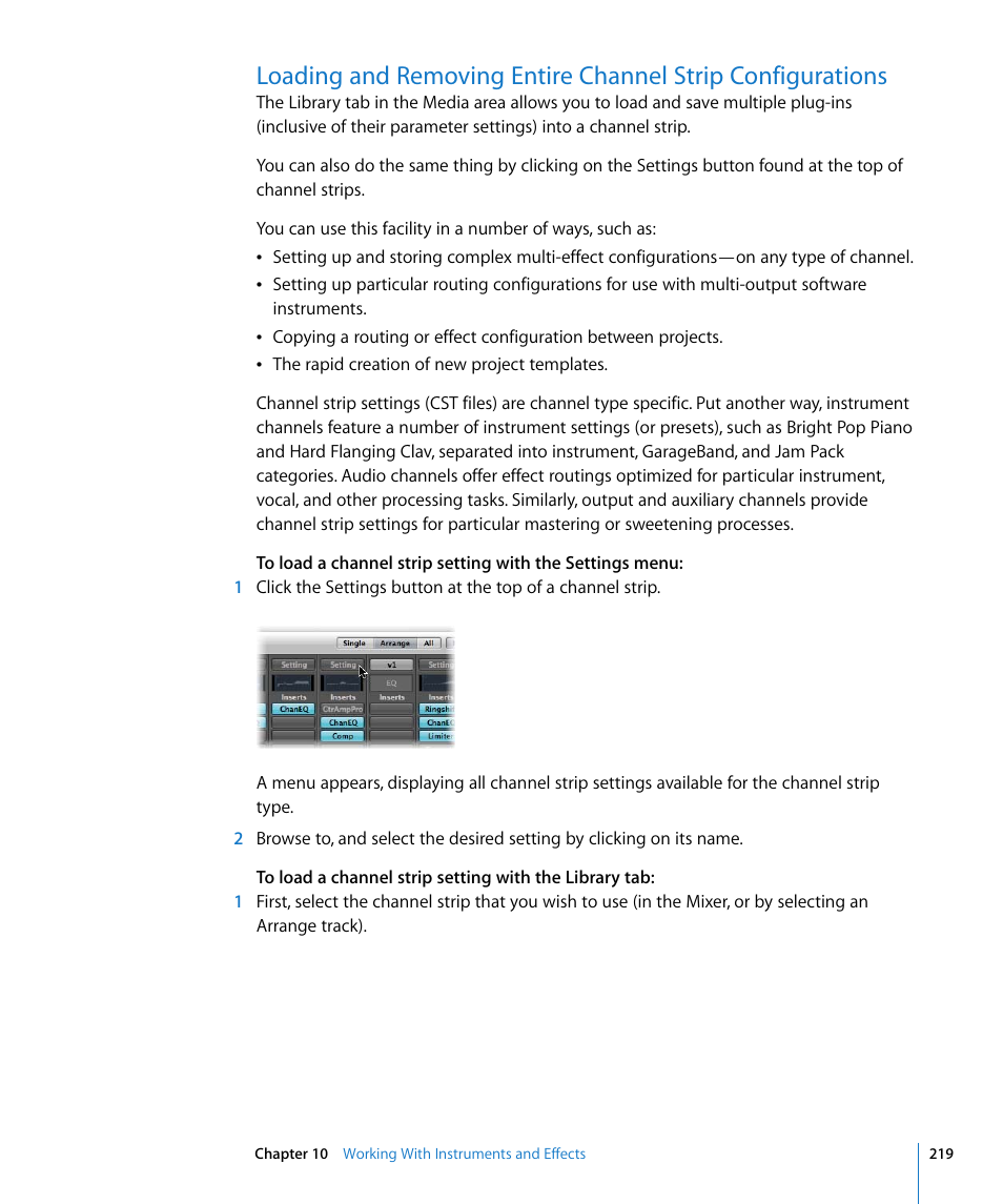 Apple Logic Pro 8 User Manual | Page 219 / 1030
