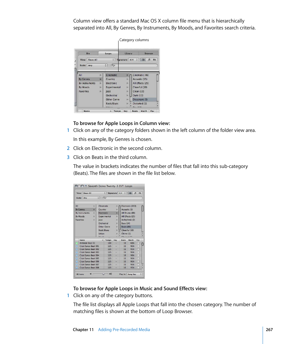 Apple Logic Pro 8 User Manual | Page 267 / 1030