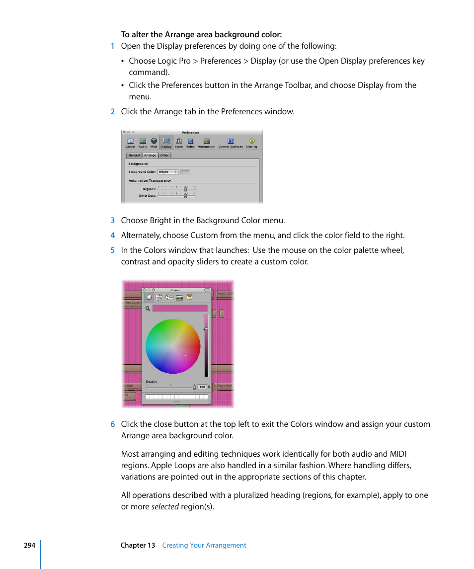 Apple Logic Pro 8 User Manual | Page 294 / 1030