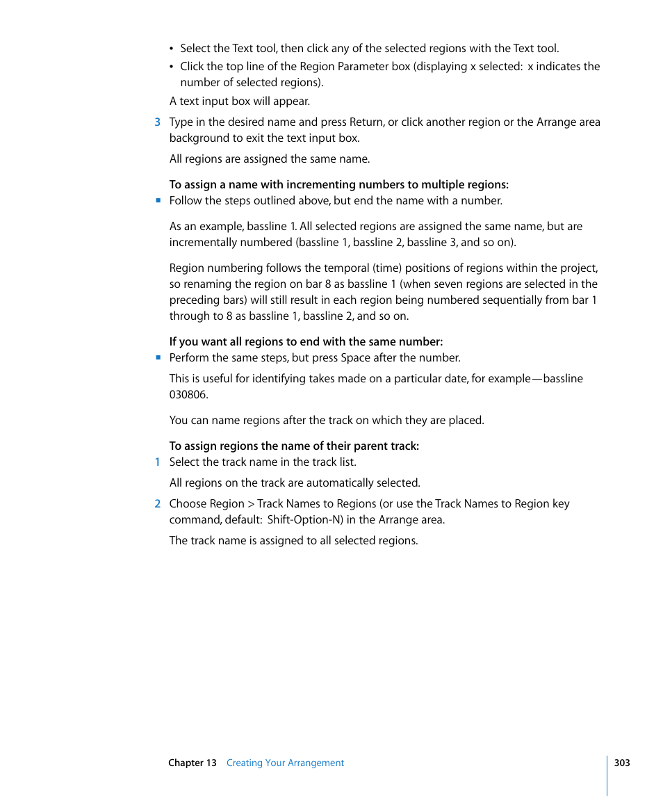 Apple Logic Pro 8 User Manual | Page 303 / 1030