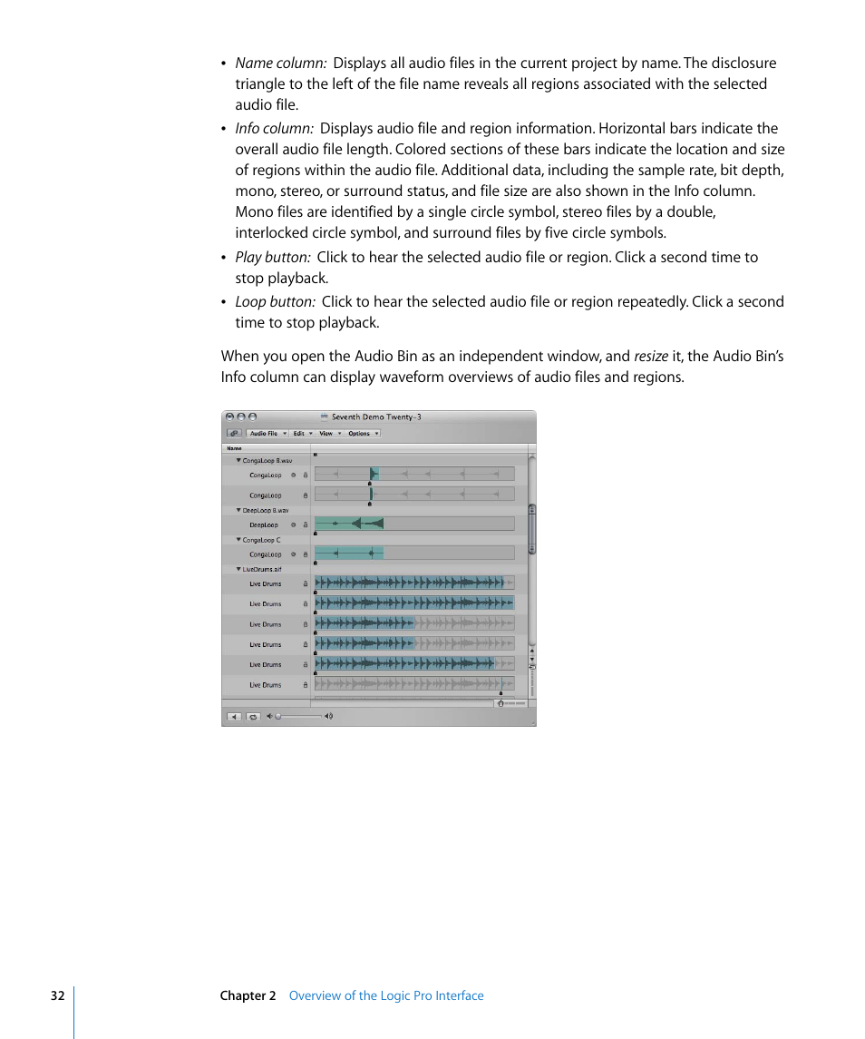 Apple Logic Pro 8 User Manual | Page 32 / 1030