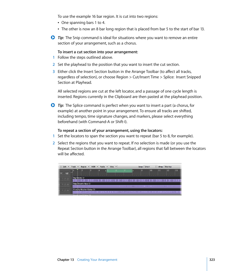 Apple Logic Pro 8 User Manual | Page 323 / 1030