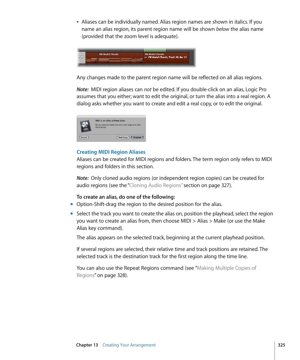 Apple Logic Pro 8 User Manual | Page 325 / 1030