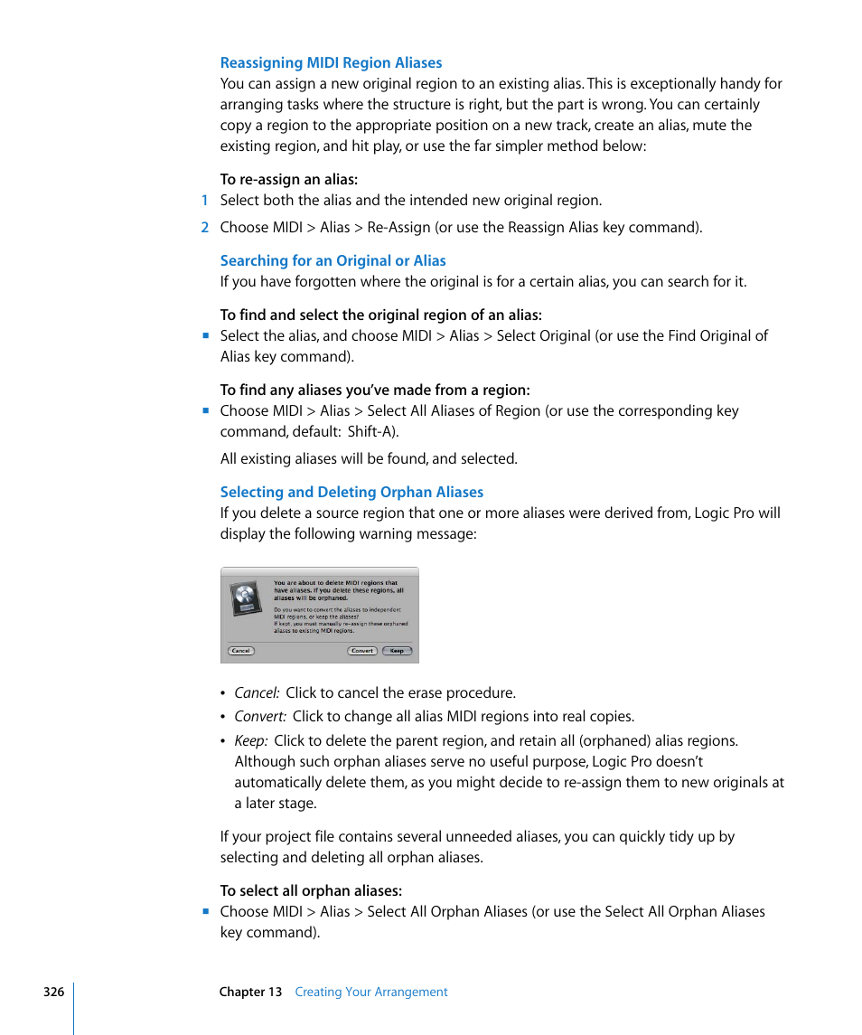 Apple Logic Pro 8 User Manual | Page 326 / 1030