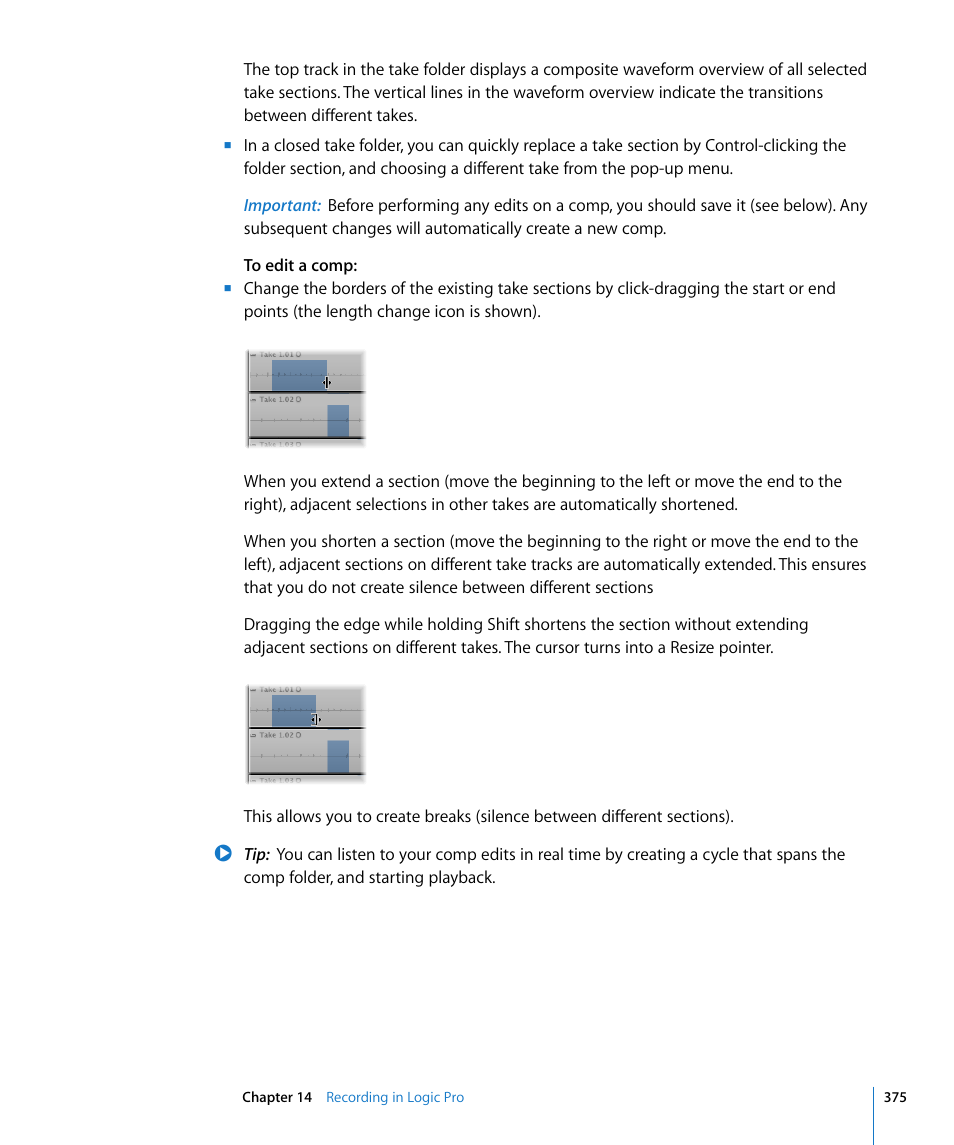 Apple Logic Pro 8 User Manual | Page 375 / 1030