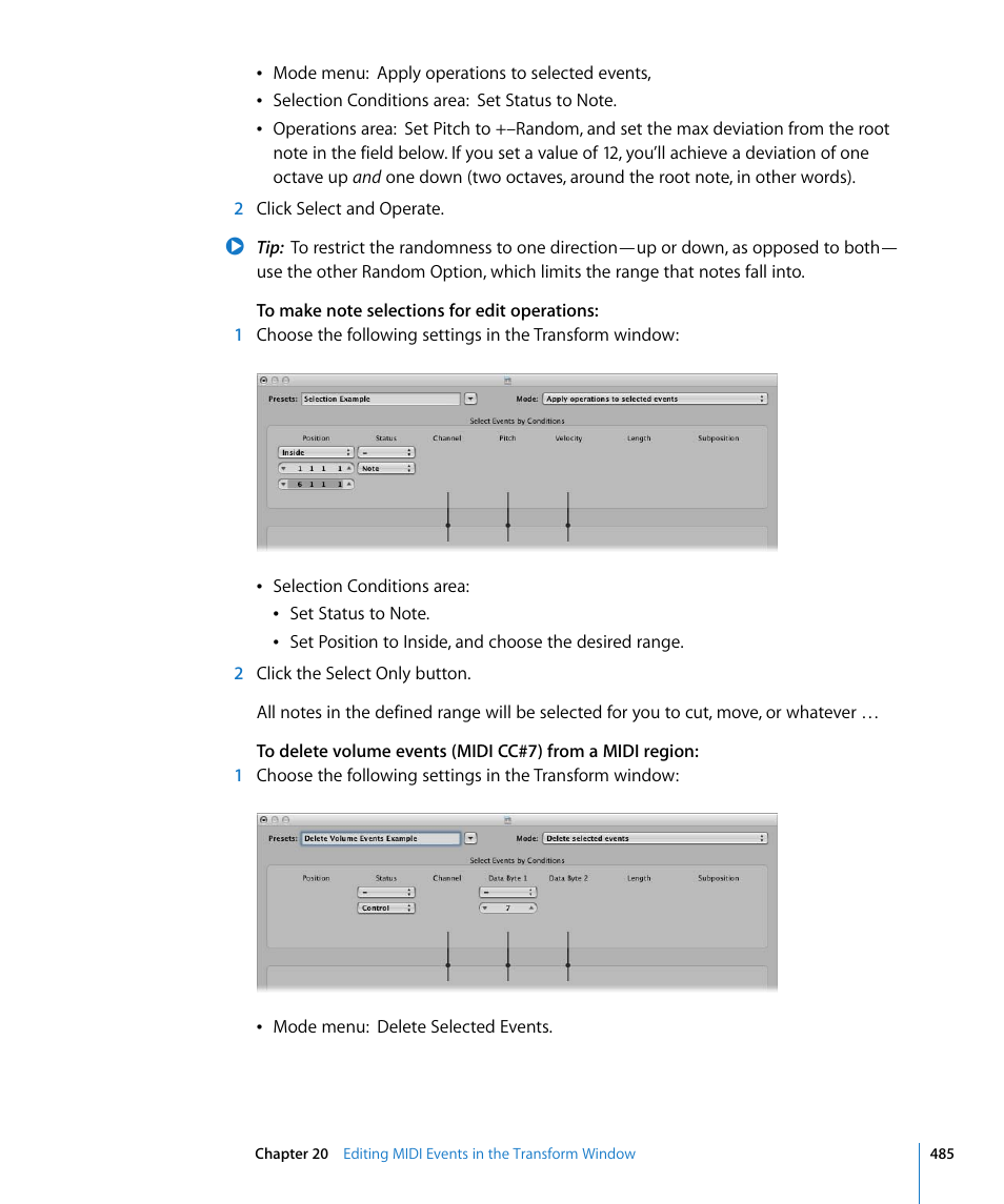 Apple Logic Pro 8 User Manual | Page 485 / 1030
