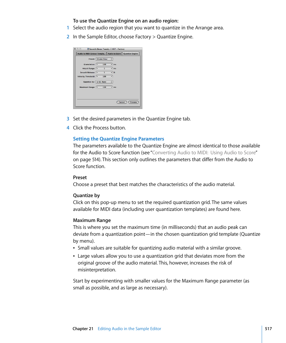 Apple Logic Pro 8 User Manual | Page 517 / 1030