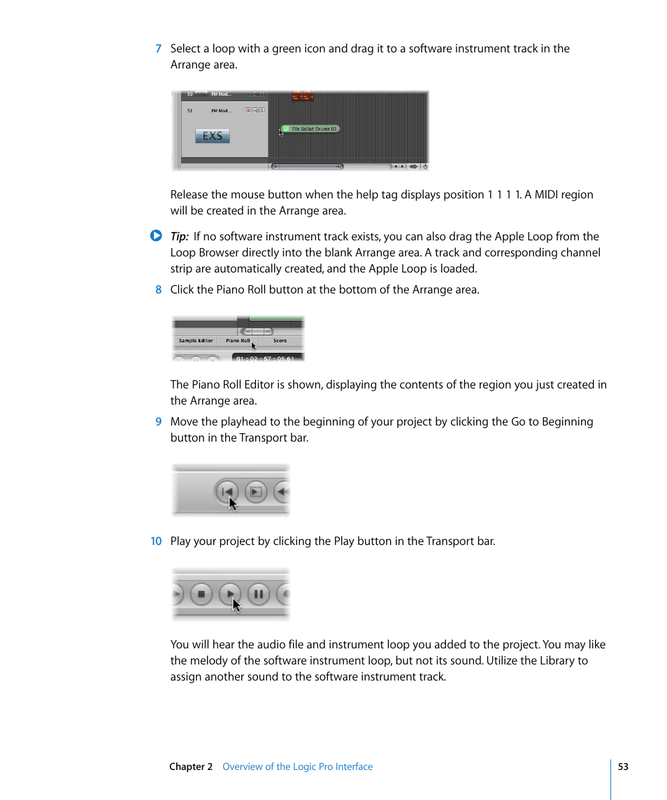 Apple Logic Pro 8 User Manual | Page 53 / 1030