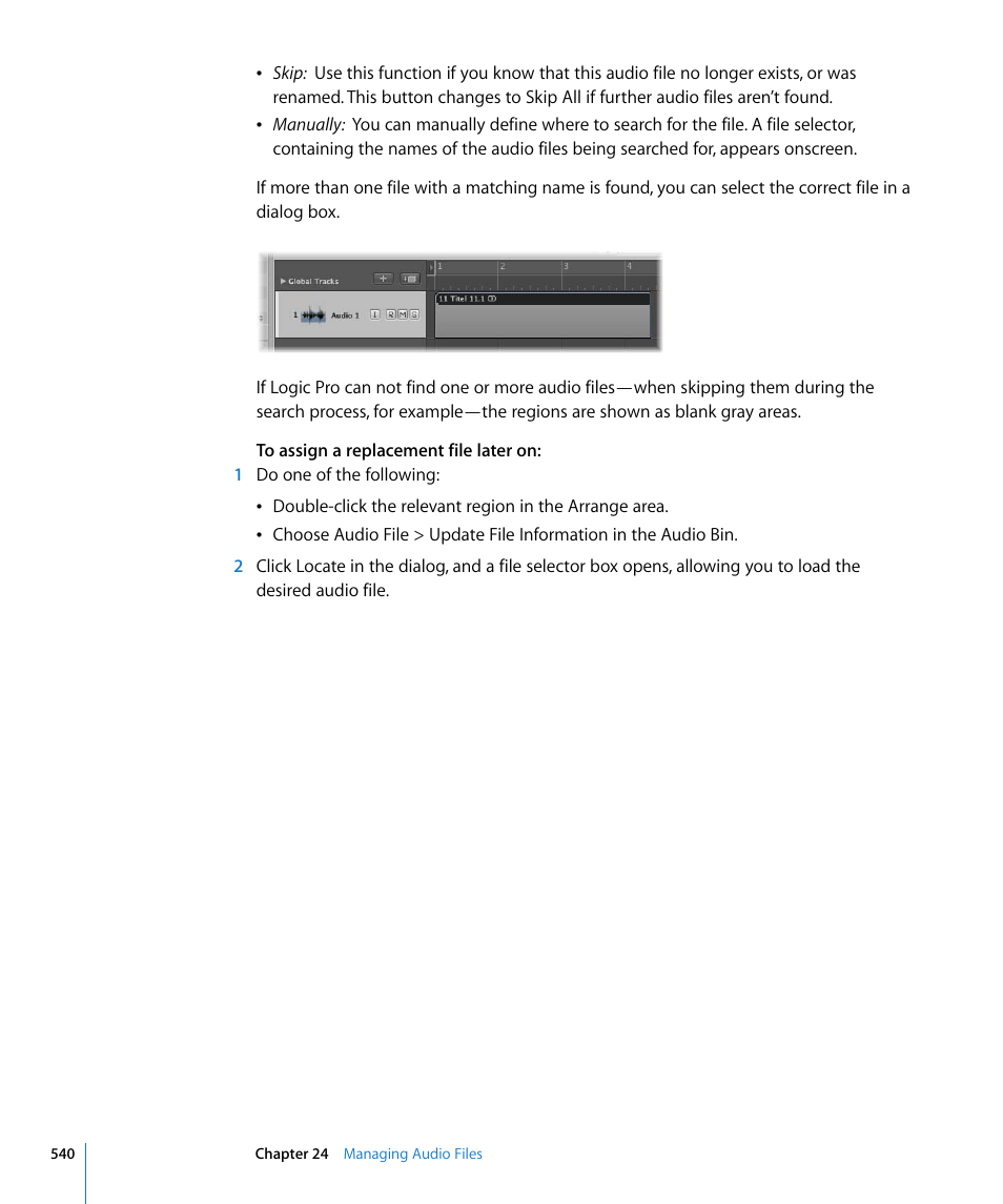 Apple Logic Pro 8 User Manual | Page 540 / 1030