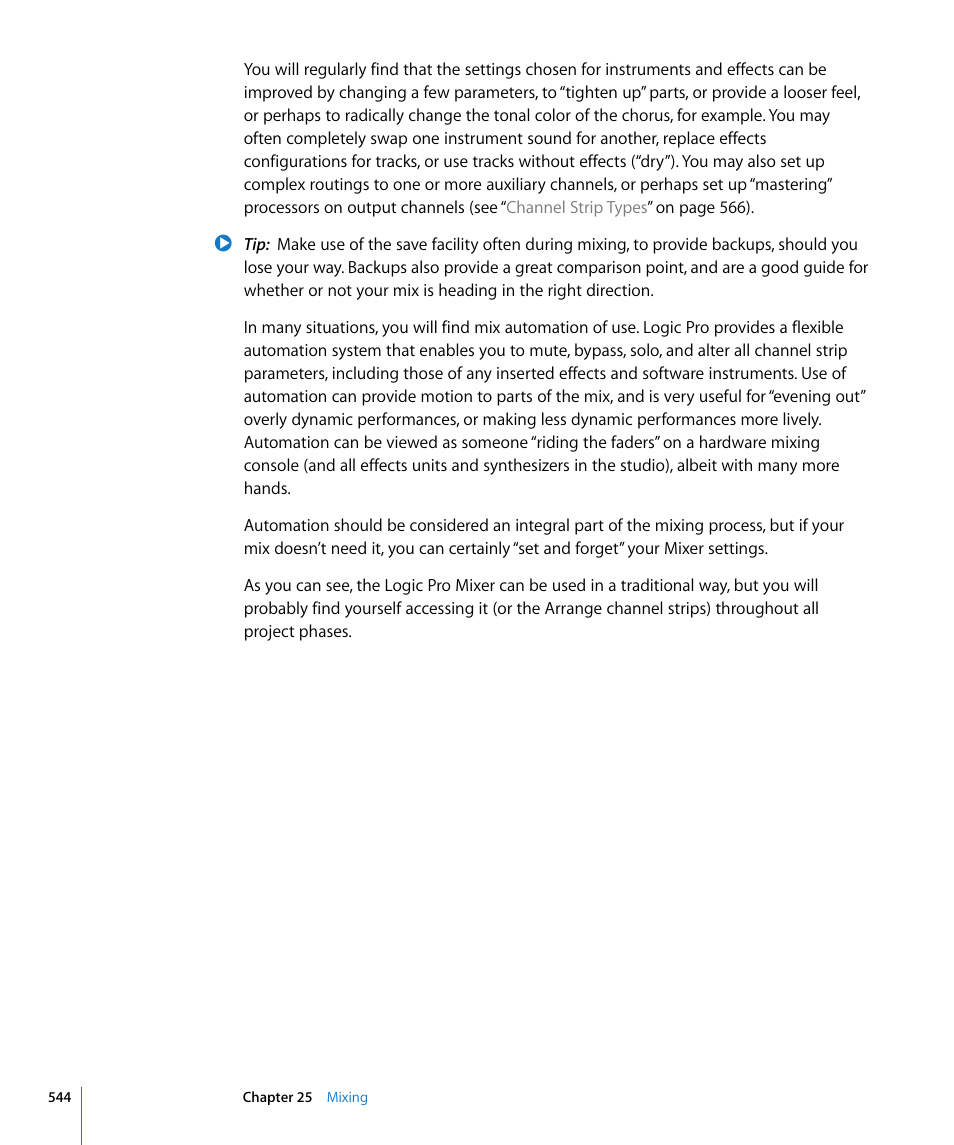 Apple Logic Pro 8 User Manual | Page 544 / 1030