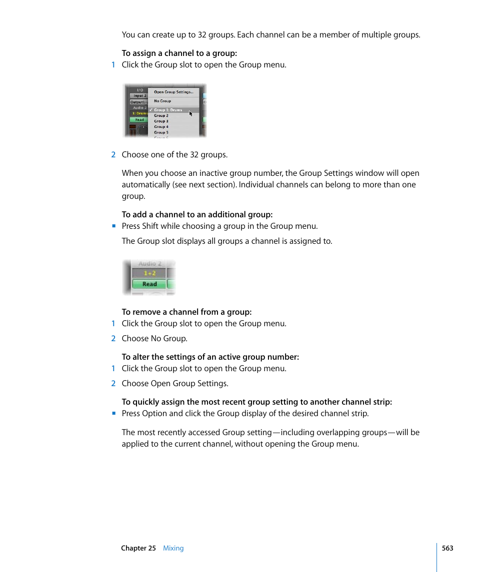 Apple Logic Pro 8 User Manual | Page 563 / 1030