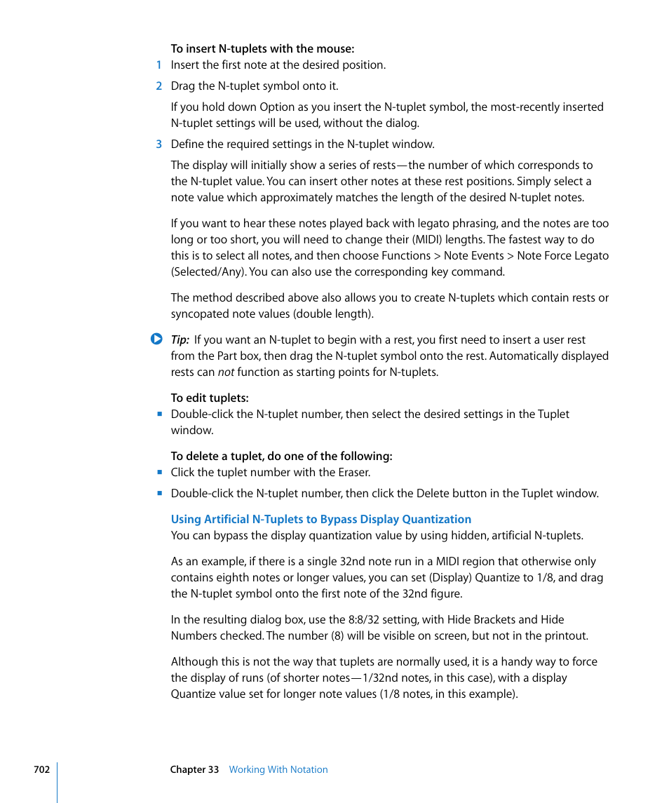 Apple Logic Pro 8 User Manual | Page 702 / 1030
