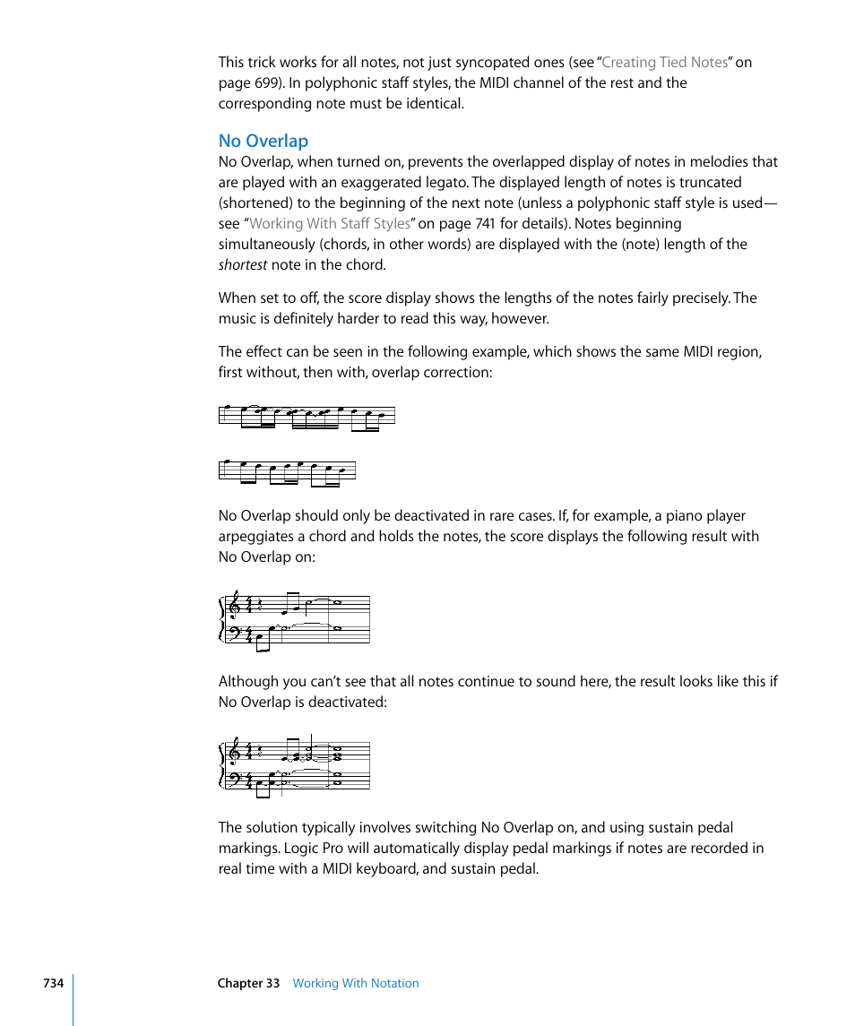 No overlap | Apple Logic Pro 8 User Manual | Page 734 / 1030