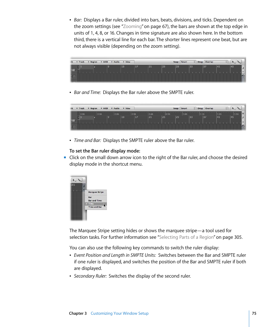 Apple Logic Pro 8 User Manual | Page 75 / 1030
