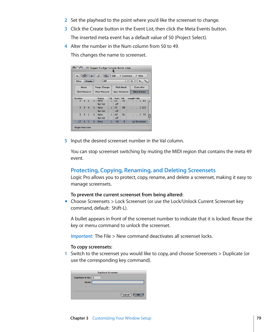 Apple Logic Pro 8 User Manual | Page 79 / 1030
