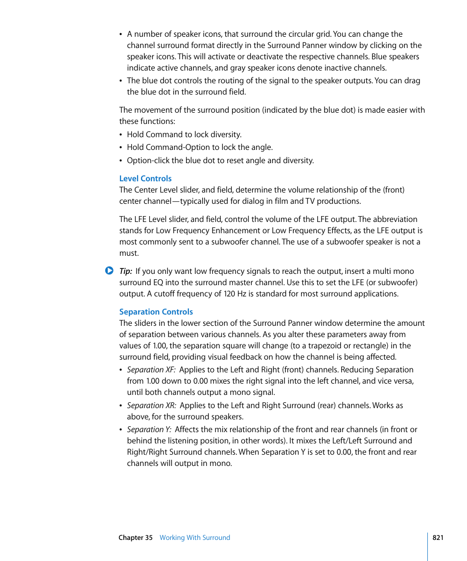 Apple Logic Pro 8 User Manual | Page 821 / 1030