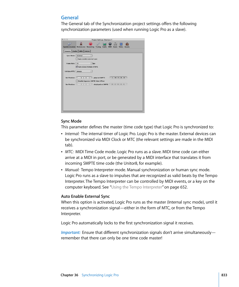 General | Apple Logic Pro 8 User Manual | Page 833 / 1030