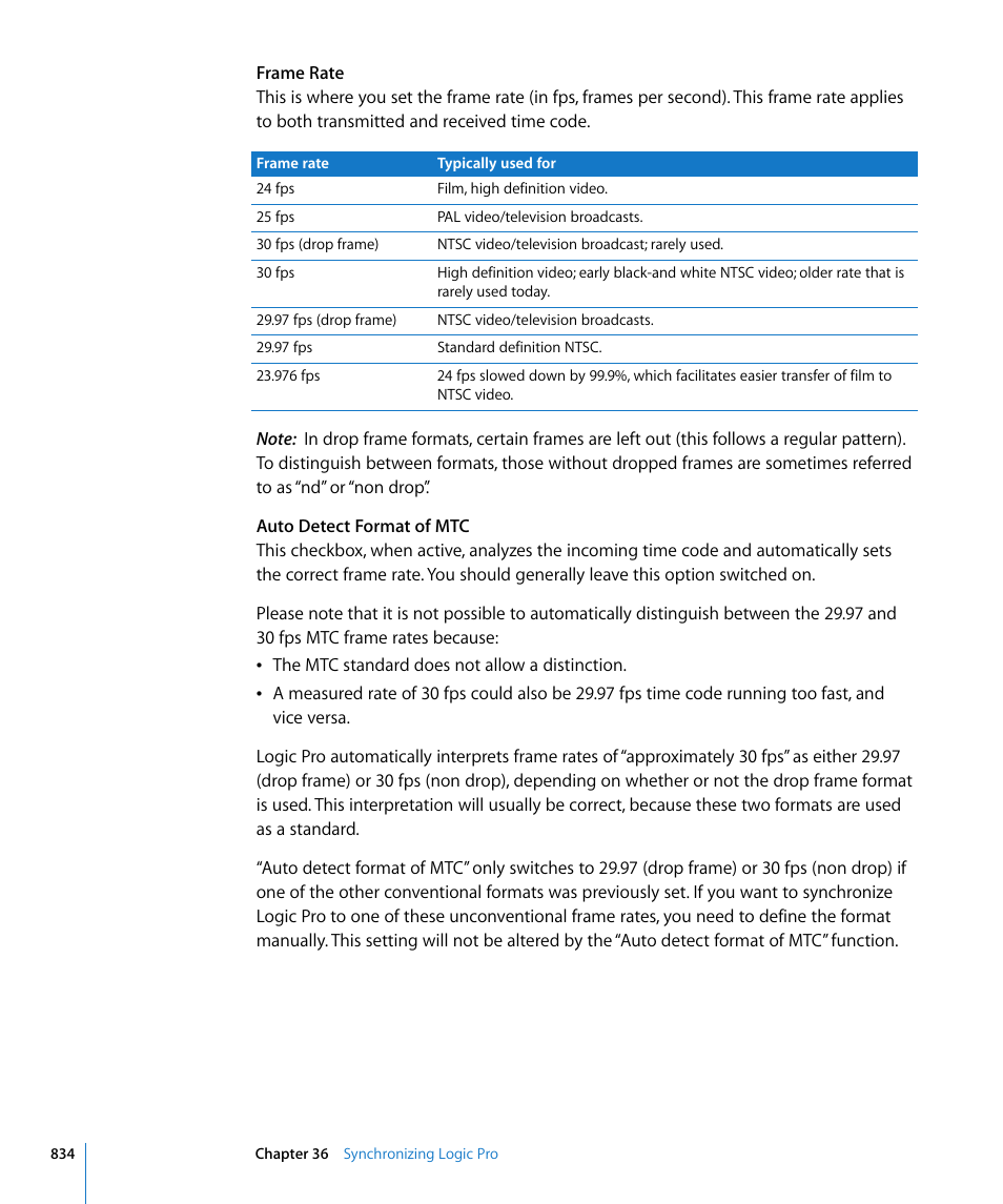 Apple Logic Pro 8 User Manual | Page 834 / 1030