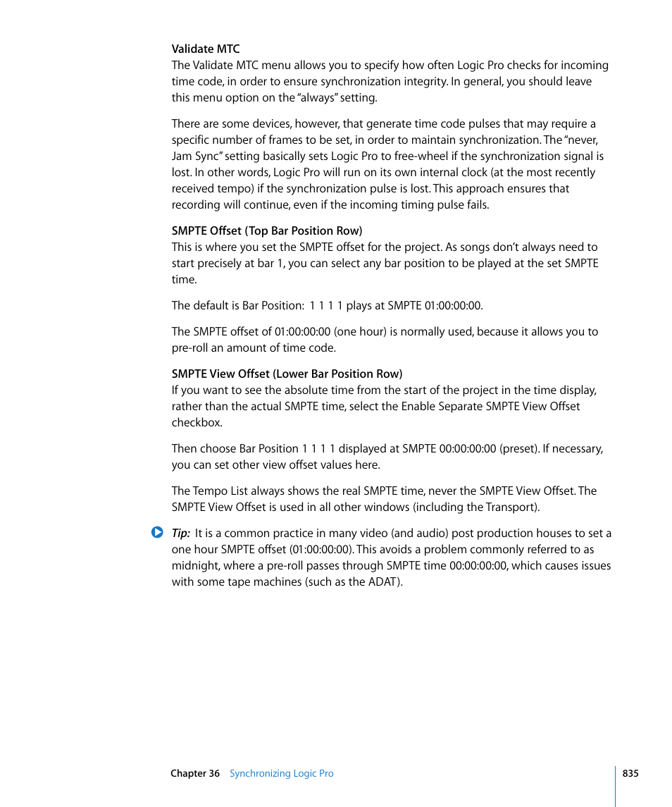 Apple Logic Pro 8 User Manual | Page 835 / 1030