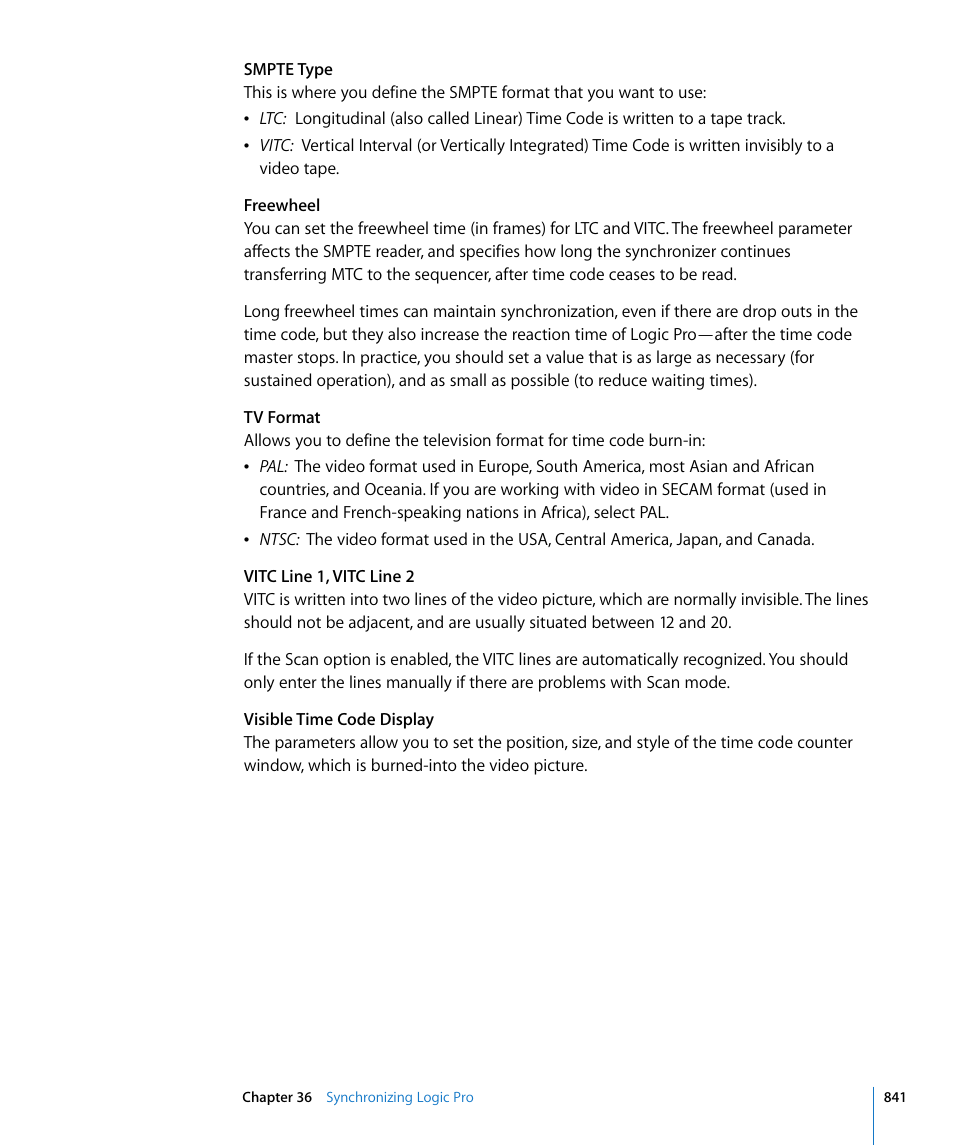 Apple Logic Pro 8 User Manual | Page 841 / 1030