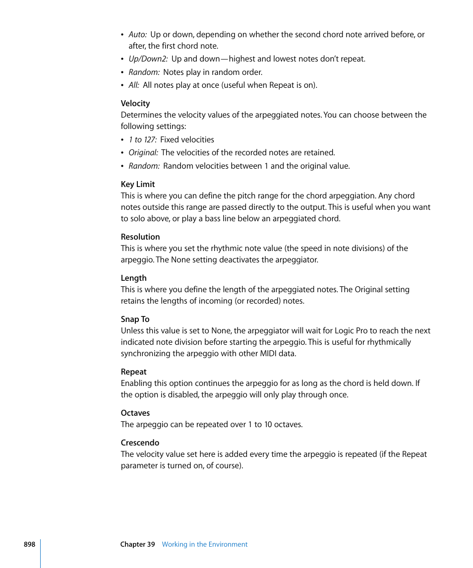 Apple Logic Pro 8 User Manual | Page 898 / 1030
