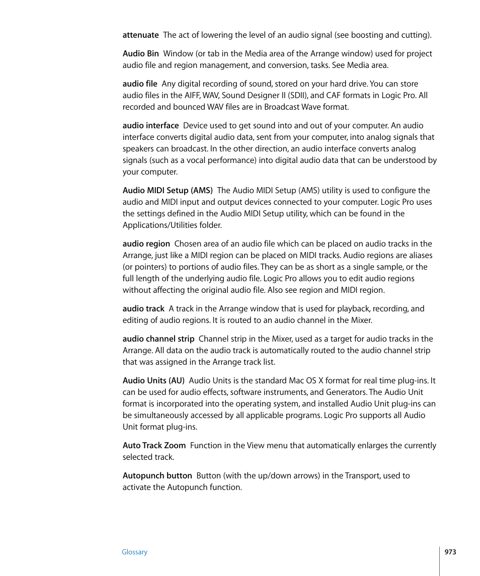 Apple Logic Pro 8 User Manual | Page 973 / 1030