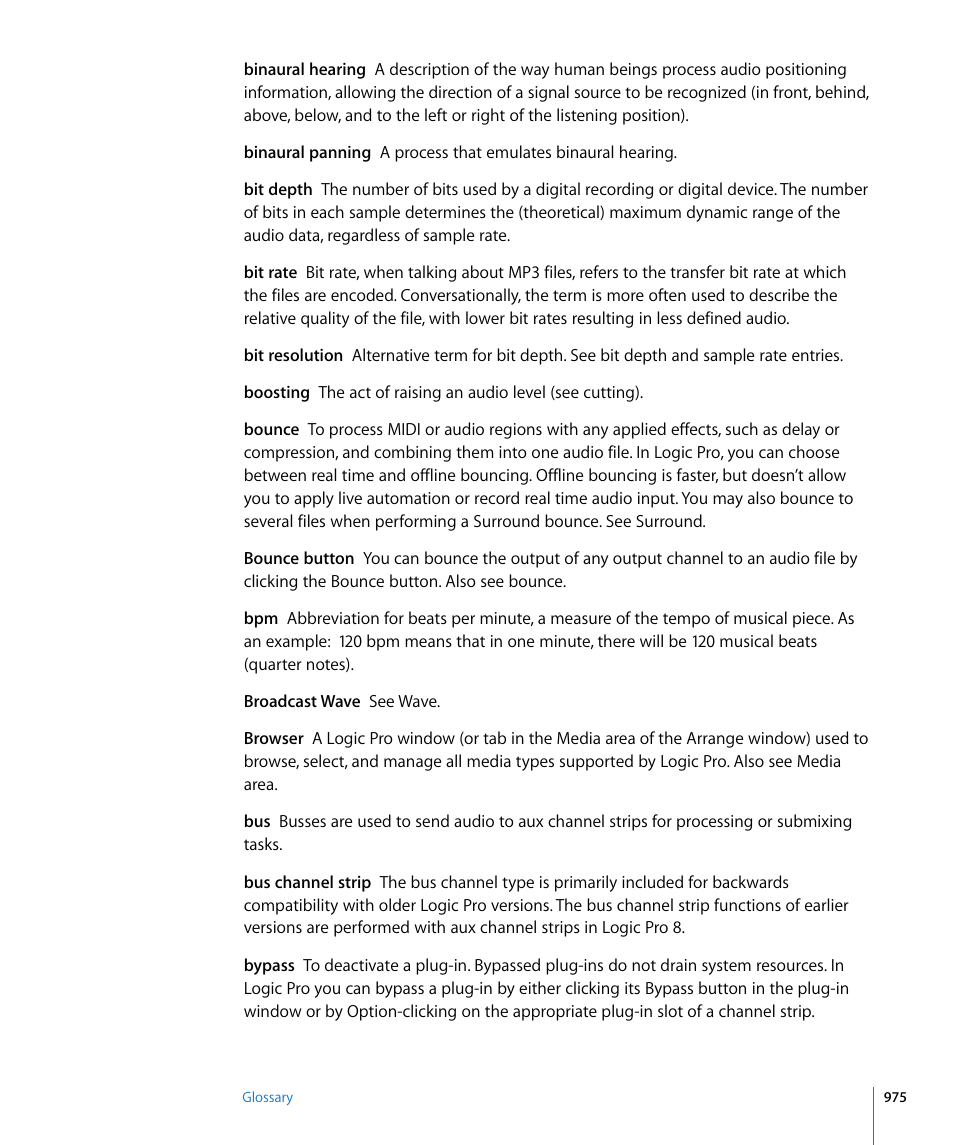 Apple Logic Pro 8 User Manual | Page 975 / 1030