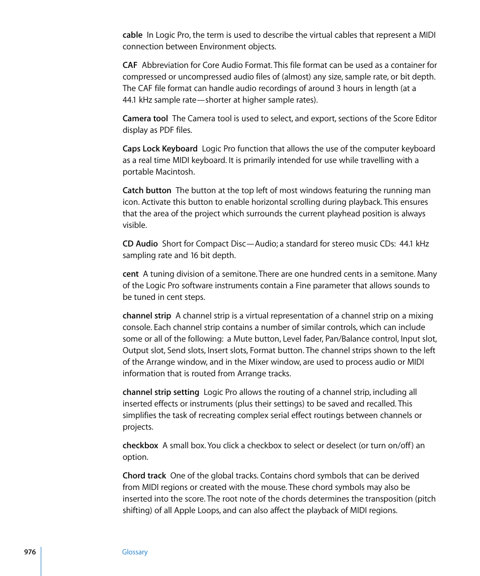 Apple Logic Pro 8 User Manual | Page 976 / 1030