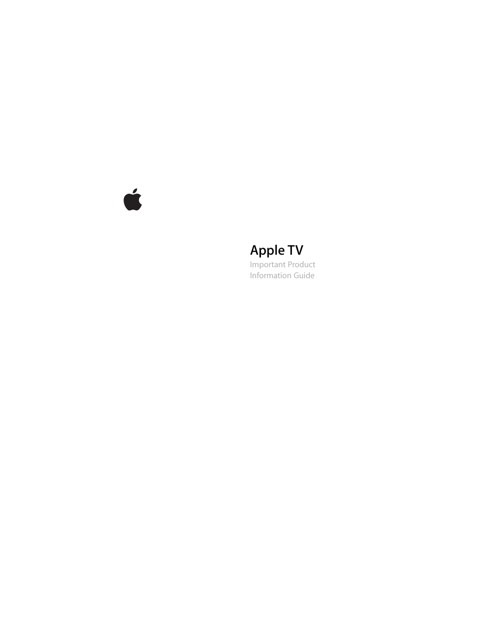 Apple TV (1st generation) User Manual | 24 pages