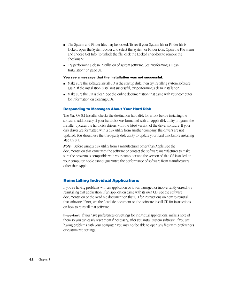 Apple iMac G3 (Original) User Manual | Page 62 / 72