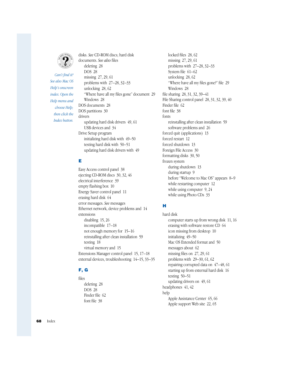 Apple iMac G3 (Original) User Manual | Page 68 / 72