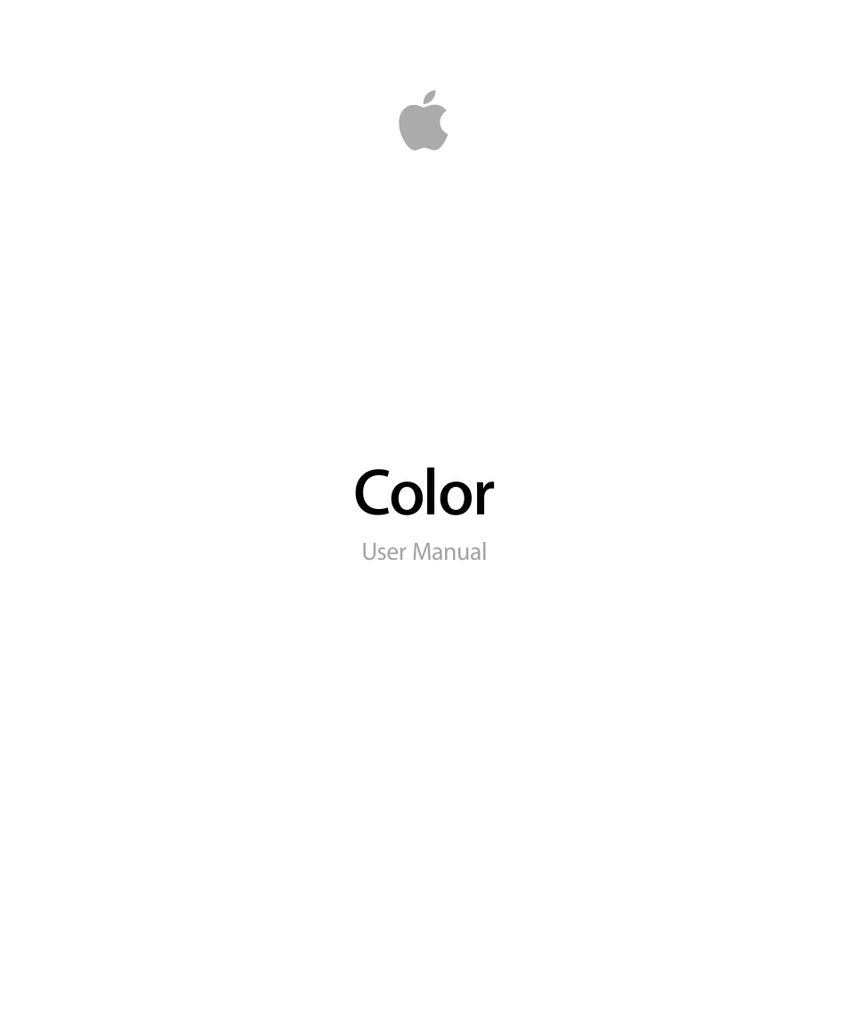 Apple Color 1.5 User Manual | 434 pages