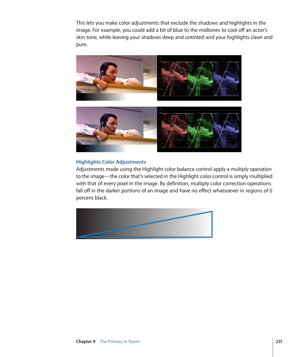 Highlights color adjustments | Apple Color 1.5 User Manual | Page 231 / 434