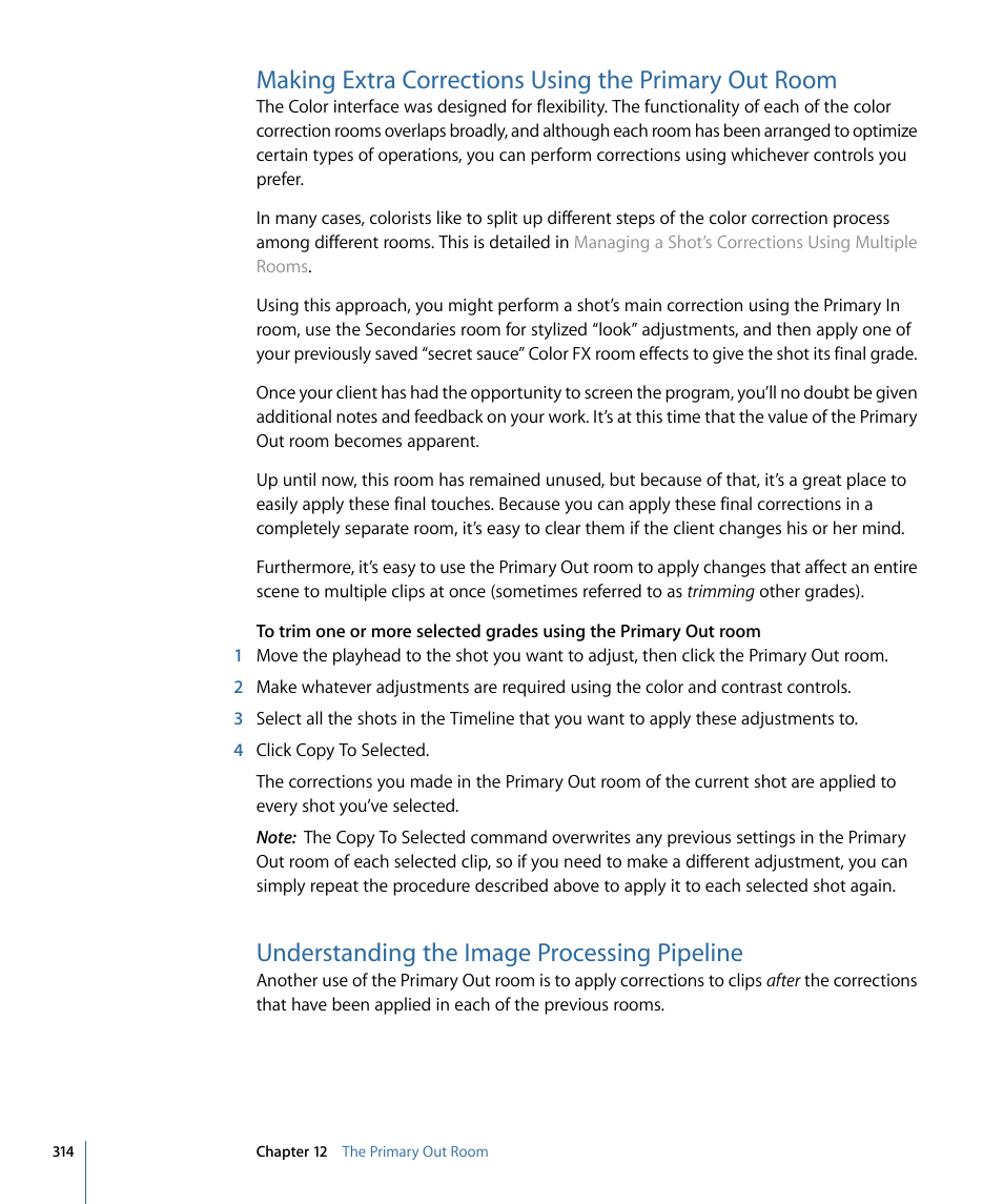 Understanding the image processing pipeline | Apple Color 1.5 User Manual | Page 314 / 434